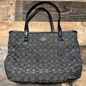 Coach Signature Canvas Gallery Tote